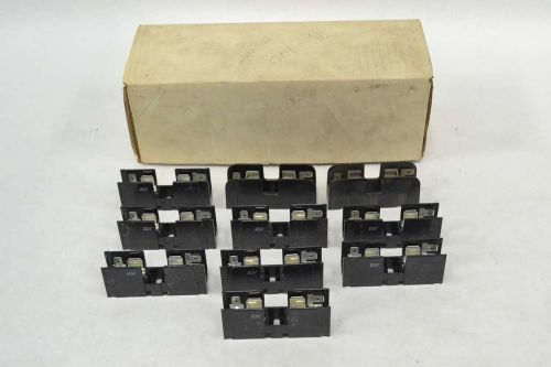 LOT 10 LITTELFUSE L60030M-1SQ FUSE BLOCK HOLDER 30A AMP 600V-AC 1P POLE B337971