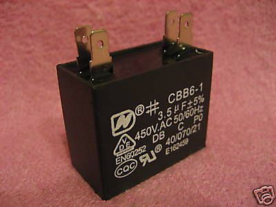 2 x FAN Metallized Capacitor 450V 50/60Hz 3.5uF CBB61