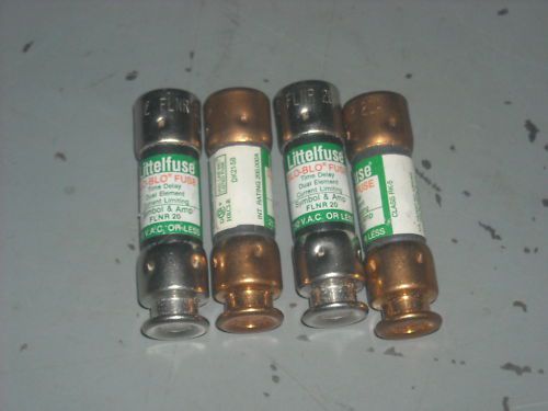 Fuses Littelfuse FLNR20  250volt  Lot of 4