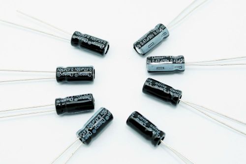 0.47uF 50V Aluminum Electrolytic Capacitors, x50 pcs