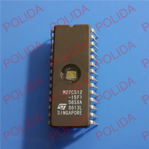 50PCS  UV EPROM IC ST CDIP-28 M27C512-15F1 M27C512-15FI M27C512