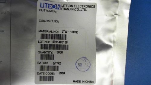 110-PCS OPTOELECTRONIC WHITE YELLOW 260MCD 1206 LITEON LTW-150TK 150 LTW150TK