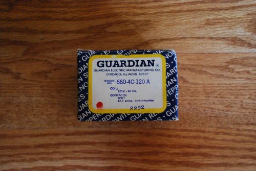 GUARDIAN 660-4C-120-A RELAY *NIB*