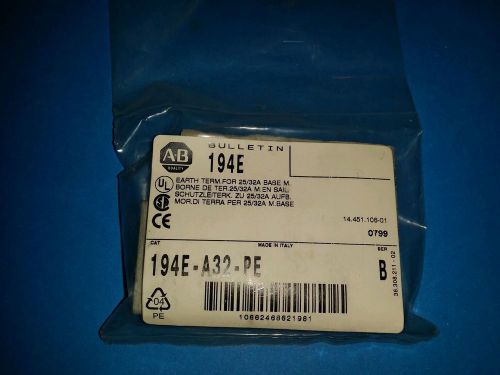 Allen Bradley 194E-A32-PE Series B Earthing / Grounding Terminal