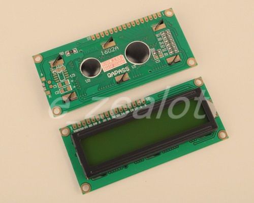 1pcs 1602 LCD Verdant Characters Yellow Backlight HD44780