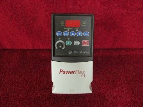 ALLEN BRADLEY 22A-D2P3N104 POWERFLEX 4 DRIVE   0.75/1HP  380/460 V 3.45 AMPS