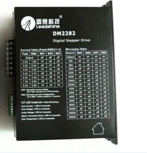 2ph nema34 42 52 motor drive dm2282 180-240vac 2.2-8.2a leadshine dhl freeship for sale