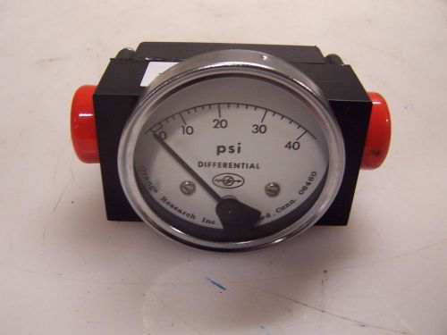 NEW ORANGE RESEARCH 0-40 PSID PRESSURE GAUGE 1203PGS-1A-2.5L-A   1/4&#034; NPT PORT