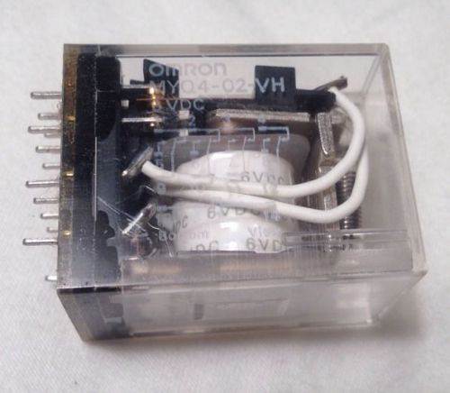 OMRON MYQ4-02-VH RELAY 5A 240VAC 5A 28 VDC COIL:6VDC14 POLE