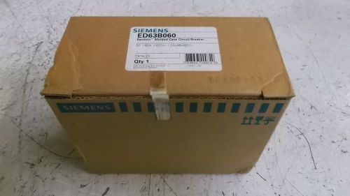 SIEMENS ED63B060 CIRCUIT BREAKER *NEW IN A BOX*