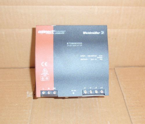 Cp snt 250w 24v 10a weidmuller power supply 8708680000 cpsnt250w24v10a for sale