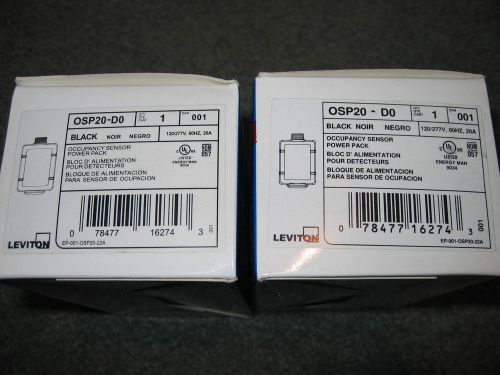 2 NIB LEVITON OSP20-D0 BLK SENSOR Power packs 120/277 Vac NEW