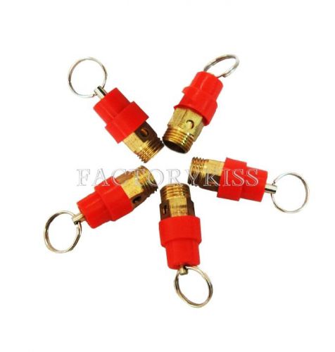 1/4&#034;BSPT Brass Air Compressor Pressure Relief Valve Red Cap 1.2Mpa GBW