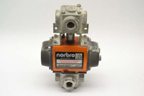 NORBRO 10-RDA40-1SD1E0-C 40R 3-WAY 1/2 IN NPT PNEUMATIC BALL VALVE B394311