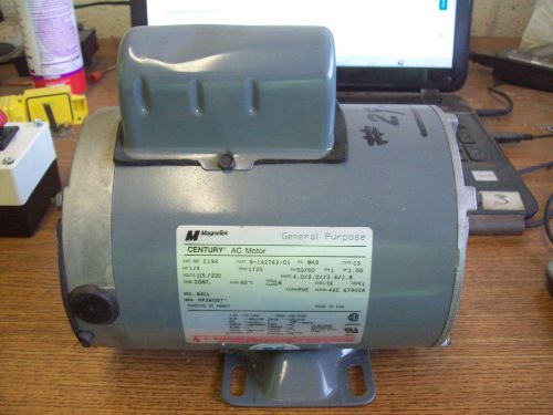 NEW MAGNETEK CENTURY AC MOTOR FR M48 HP 1/4 RPM 1725 115/230 V C198