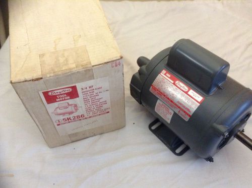 Dayton tool motor, model 5k286, double shaft, 3/4 hp, 3450 rpm, 115/230v, 60 hz for sale