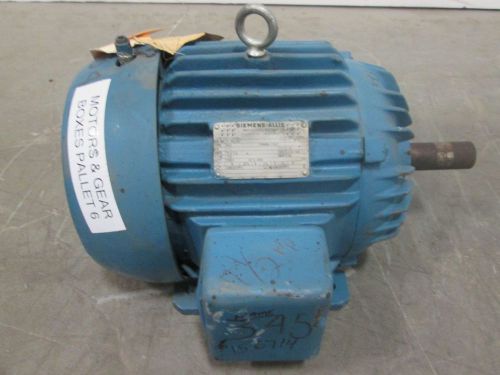 SIEMENS ALLIS RGZ 7-1/2HP 230/460V-AC 1165RPM 254T 3PH ELECTRIC AC MOTOR D260957