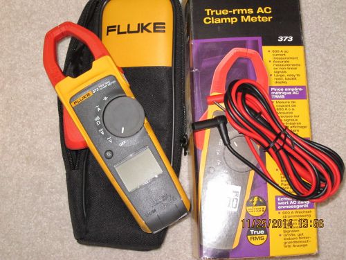 Fluke 373  clamp meter   True-RMS 600A / 600V set in box,