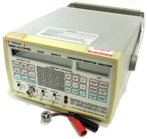 SENCORE LC102 AUTO Z CAPACITOR &amp; INDUCTOR ANALYZER