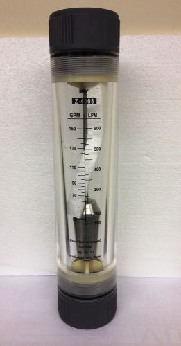 Water flowmeter - rotameter 50 - 150 gpm inline for sale