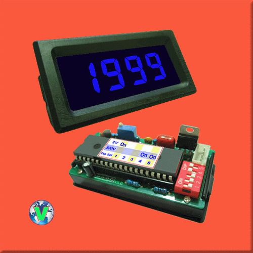 2v  2000v blue solar panel meter battery gauge voltmeter 4 boat truck mpv suv rv for sale