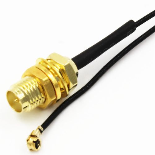 1 x RP.SMA female bulkhead plug to IPX U.fl female 1.13  cable  20CM