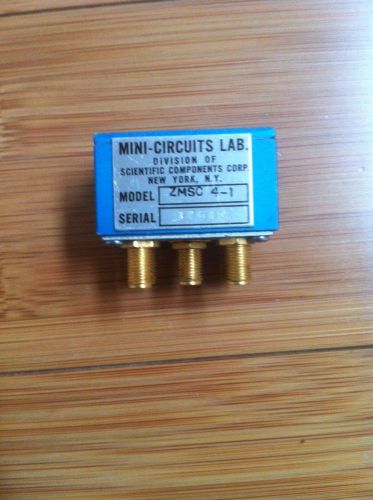 MINI CIRCUITS  ZMSC-4-1 COAXIAL 4 WAY SPLITTER/COMBINER 1-1000MHZ 50 OHM