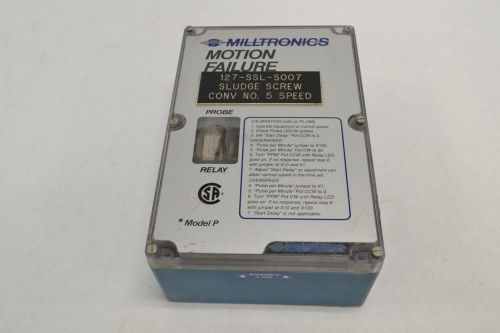 MILLTRONICS MODEL P MFA MOTION FAILURE ALARM SWITCH MODULE 115V SENSOR B247854