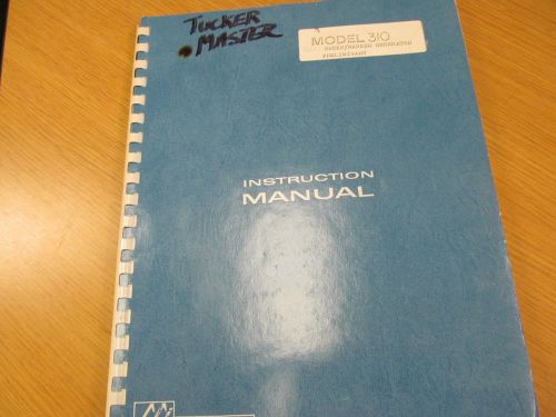 Sweep Systems 310 Sweep/Marker Generator Instruction Manual (Prelim) w sch 74277