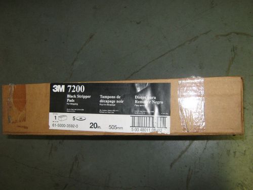 3M 7200 Black Stripper Pads, New