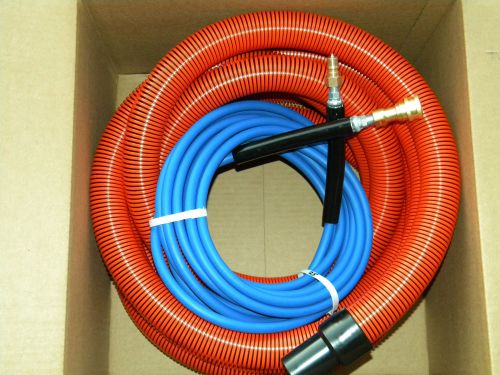 Carpet Cleaning 25ft Vacuum &amp; Solution Hoses W/QD for wands ORANGE