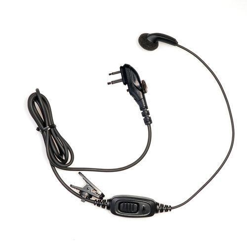 HYT Hytera ESM12 Ear Bud w/PTT, Mic and VOX TC-500 TC-508 TC- 518 TC-580 TC-610