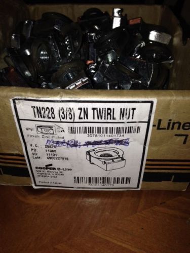 B-Line TN228 3/8&#034; TWIRL NUT ZINC 50/PK