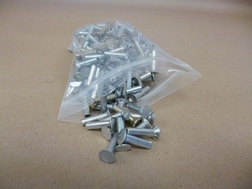 3/16&#034; STEEL FLAT COUNTER SUNK SEMI TUBULAR RIVETS 3/4&#034; LONG , 400pcs