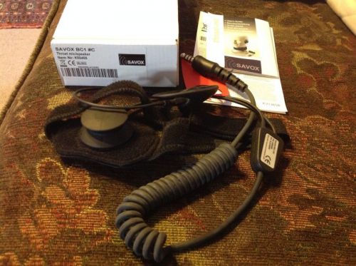 SAVOX BC1 #C Throat Mic SCOTT MOTOROLA Multi Purpose Remote Speaker-microphone