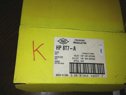 Alco Pressure Regulator HP 8T7-A New in Box