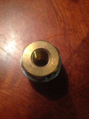 Brass bulkhead fitting 1/4 npt x 3/4&#034; uns for sale