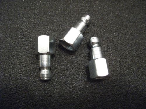 3- Parker 3c Steel Female Non-Valved Nipples Tru-Flate 300PSI  (NPT)