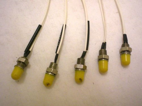 5 military lamps.part # mil-l-3661b, 252 series sealed sub-miniature indicators for sale