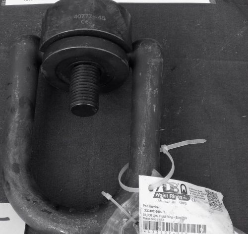 Abd 15000 lb capacity screw on hoist ring new 1-1/4,7 thread list $517. for sale