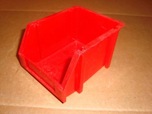 Bush Lake Ind. Red Hanging Stacking Bin Organizer 5&#034; L x 4&#034; W x 3&#034; H Brand New