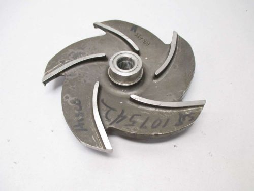 NEW HISCO MN474 9-1/2IN OD 5-VANE STAINLESS PUMP IMPELLER D414332