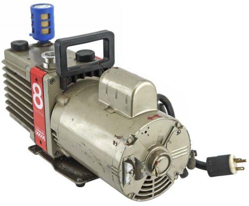 Edwards e2m8 8 two stage rotary vane vacuum pump +franklin 1/2hp 1725rpm motor for sale
