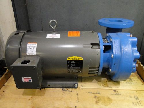 Goulds 3656 3X4-7 Centrifugal Steel Pump 15HP Baldor JMM3713T 208-460v Motor 3Ph