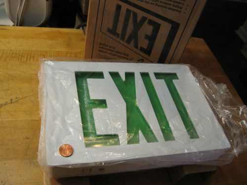 Lithuania LE-S-W-1-G 120/277 EL-N  Die Cast Emergency L.E.D. Exit Sign