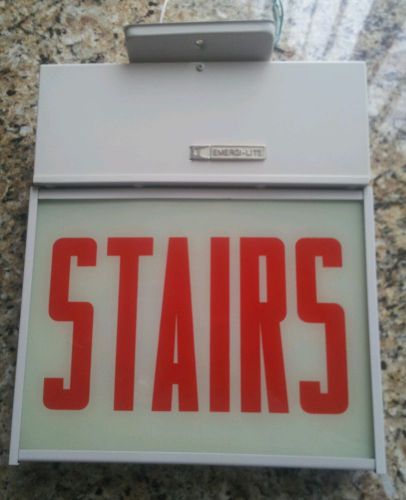 EMERGI LITE EMERGENCY SIGN STAIRS ELECTRIC