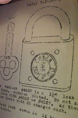 OLD LOCKSMITH CODE BOOK &amp; DRAWINGS OF PADLOCK MECHANISMS