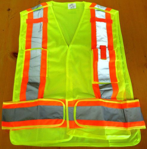 Ok-1 safety model ok-psvdotm ansi mesh 1st responder&#039;s vest, brand new for sale