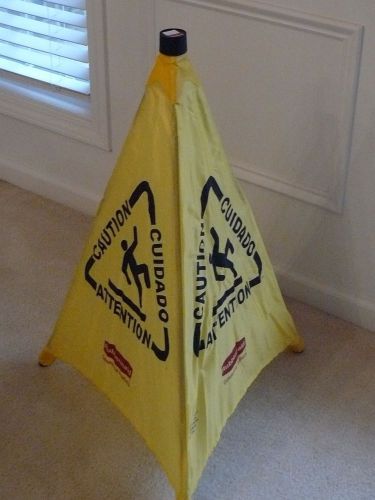 Rubbermaid commercial 20&#034; pop-up safety cone 9s0000yel for sale
