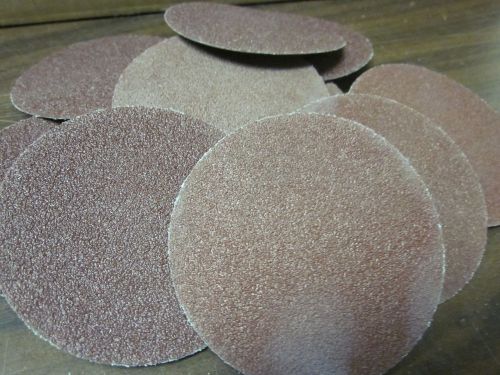 10pc 3&#034; 80 grit roloc cookie discs aluminum oxide sanding disc roll lock type r for sale